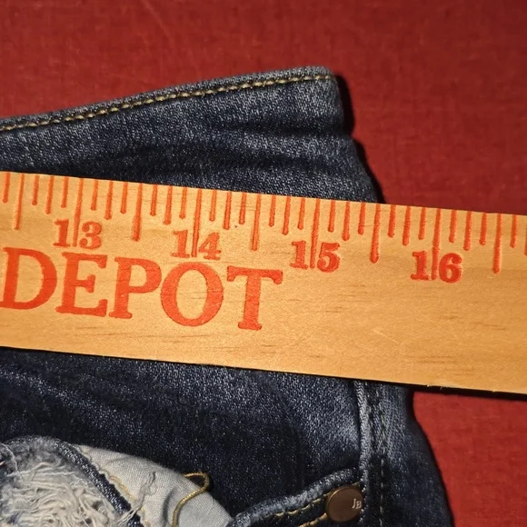 Judy Blue Boyfriend Fit Medium Wash Stretch Distressed Jeans Size 11/30 JB82328 - Picture 13 of 15